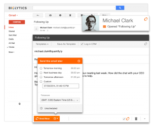 SideKick Gmail Task Reminder Integration with CRM